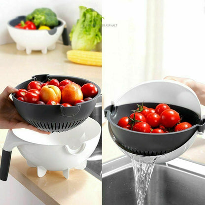 Multifunctional Vegetable Cutter With Drain Basket